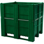 BoxPallet 1200х1000х1140 мм сплошной зеленый, арт. 11-100-НА-АСЕ (1140), код: 08637