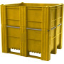 BoxPallet 1200х1000х1140 мм сплошной желтый, арт. 11-100-НА-АСЕ (1140), код: 06537