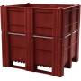 BoxPallet 1200х1000х1140 мм сплошной зеленый, арт. 11-100-НА-АСЕ (1140), код: 08637