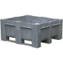 BoxPallet 1200х1000х540 мм сплошной желтый, арт. 11-100-LA (540), код: 04113