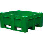 BoxPallet 1200х1000х540 мм сплошной желтый, арт. 11-100-LA (540), код: 04113