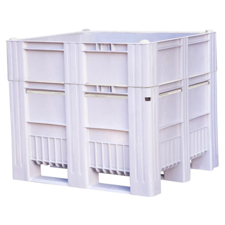 BoxPallet 1200x1000x1035 мм сплошной на полозьях, арт. C-Box 1210 S (1035) серый, код: 20260